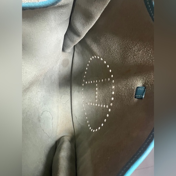 Hermes Evelyne Bag Blue Authentic - Picture 10 of 13